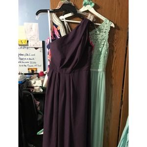 David’s Bridal Bridesmaids Dress Plum